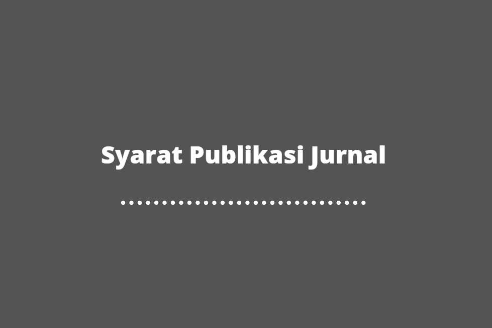 syarat publikasi jurnal