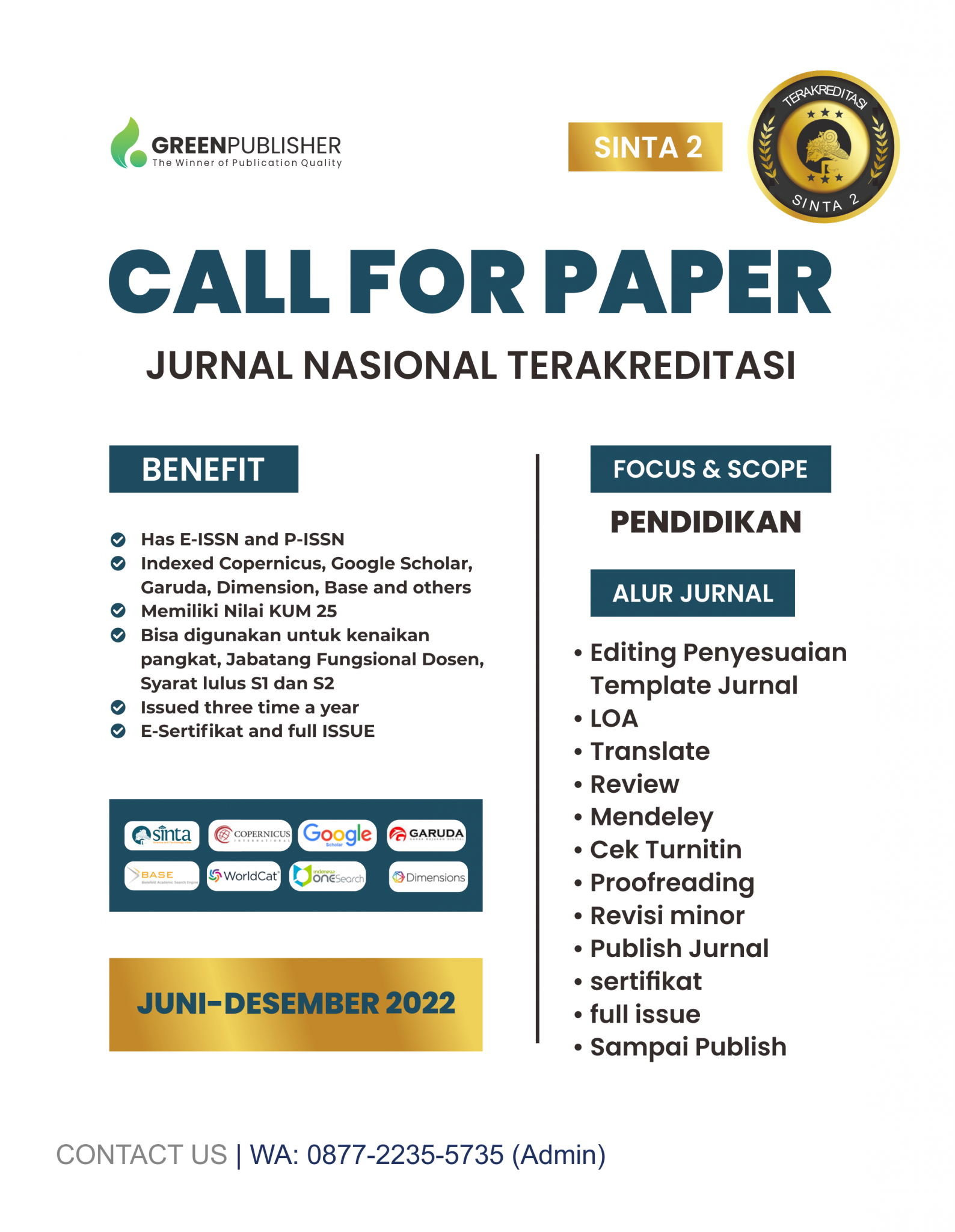 Call For Paper Jurnal Sinta