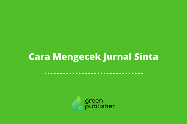 Cara Mengecek Jurnal Sinta