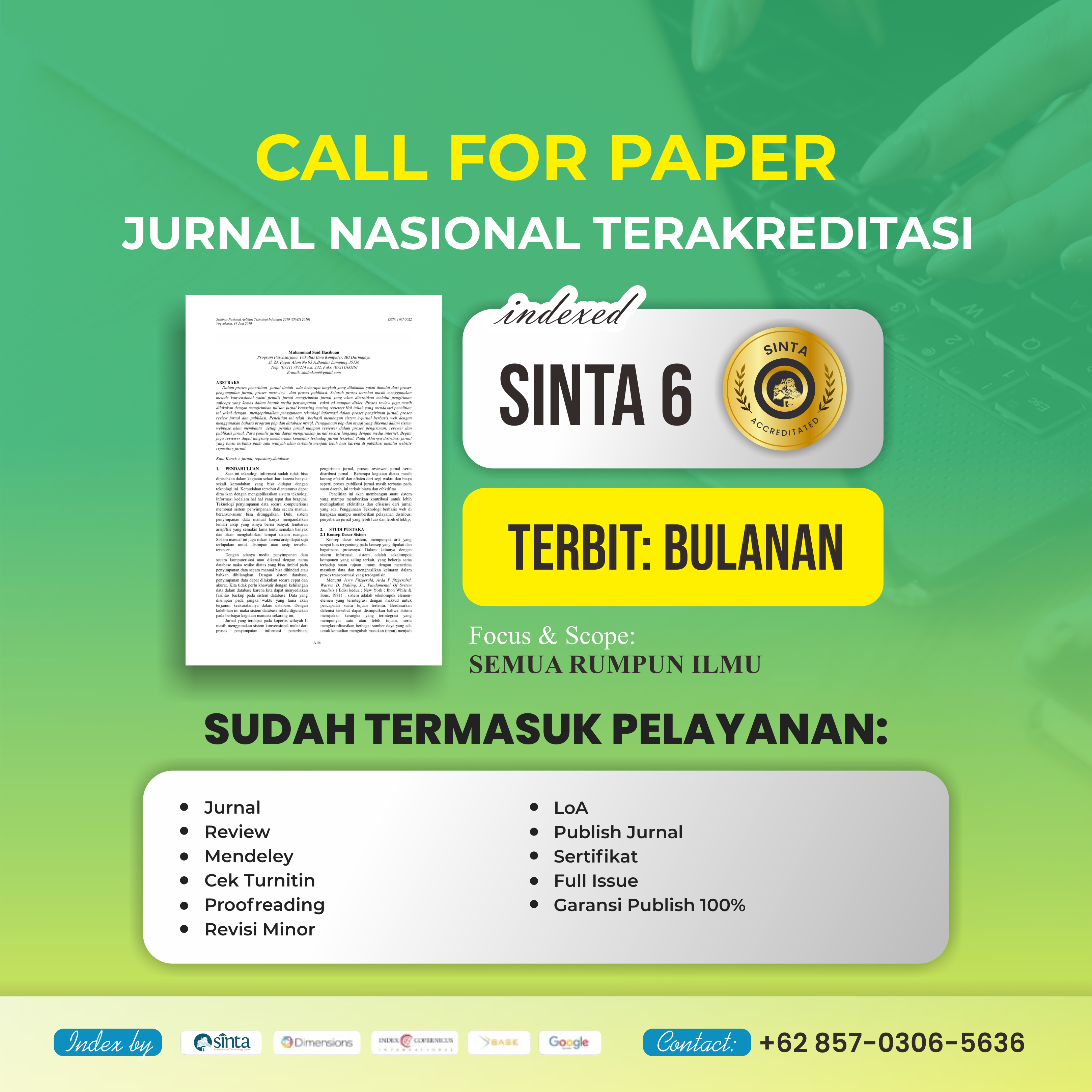 Publikasi Jurnal Sinta 6