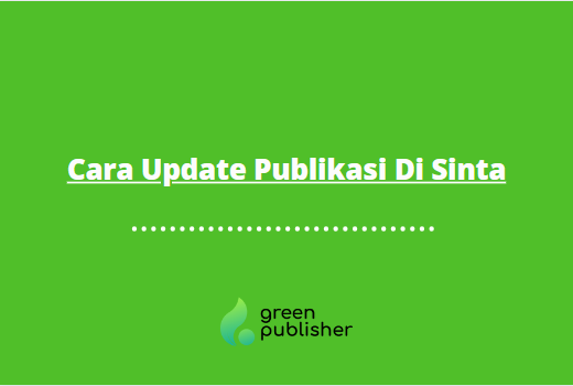 Cara Update Publikasi Di Sinta